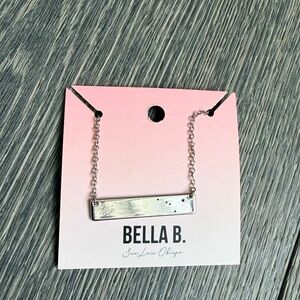 Cancer Zodiac Constellation Bar Necklace in Silver